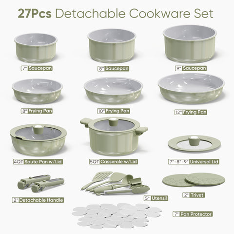 CAROTE ceramic nonstick coating demonstrates easy food release.