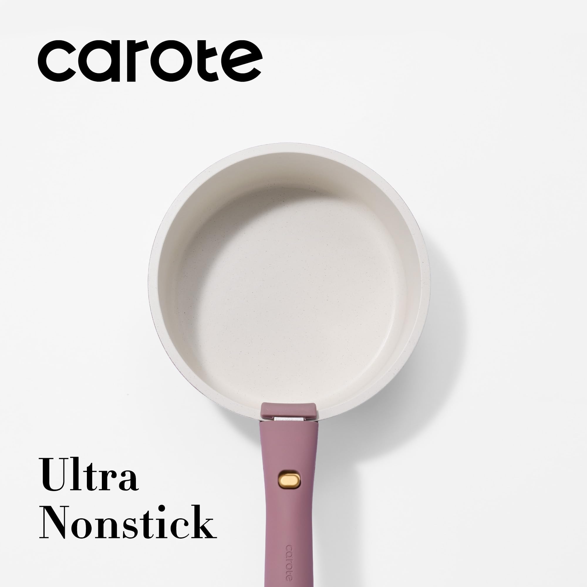 CAROTE detachable-handle 3qt saucepan purple enabling versatile cooking and compact stacking