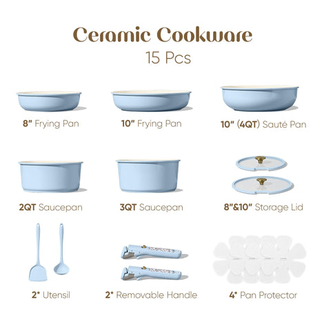 CAROTE detachable-handle cookware enables safe oven and table transfer