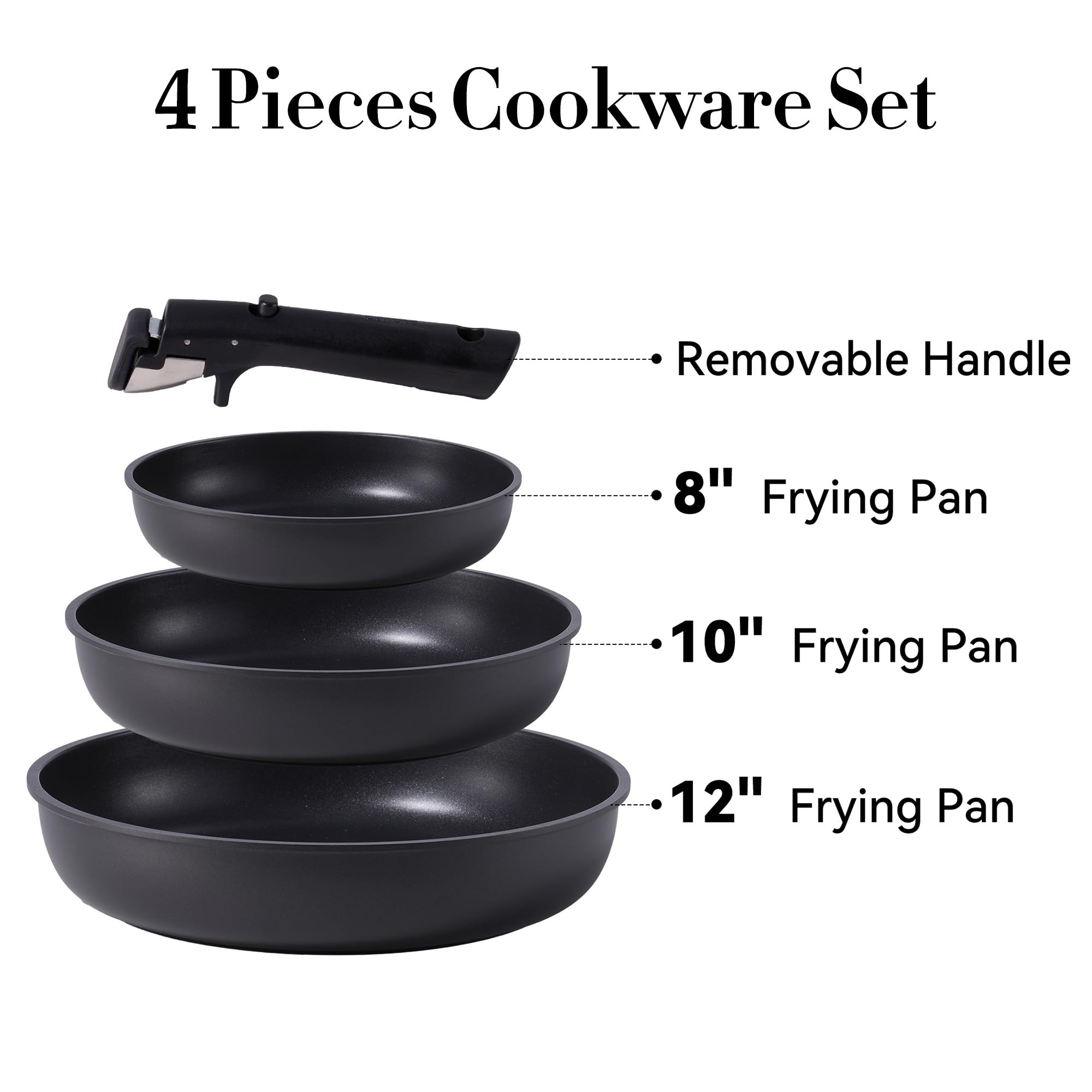 CAROTE detachable-handle design provides secure grip and oven-ready transitions