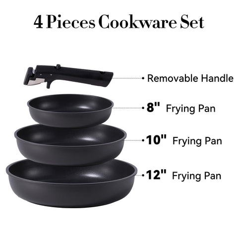 CAROTE detachable-handle design provides secure grip and oven-ready transitions