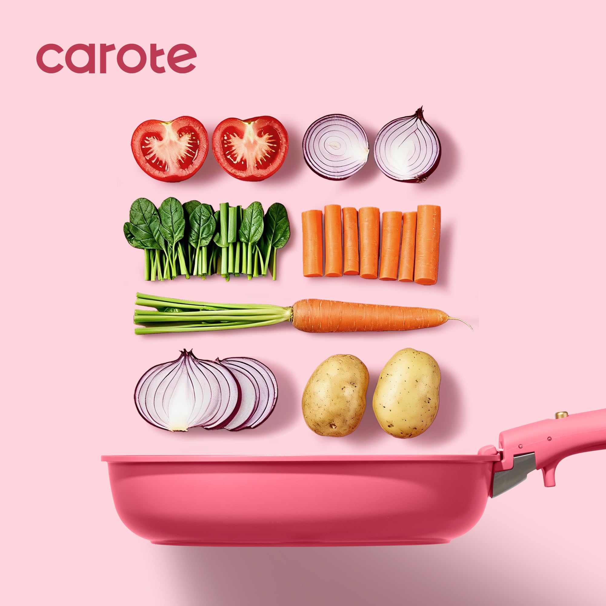 CAROTE detachable handles enable oven-to-table use
