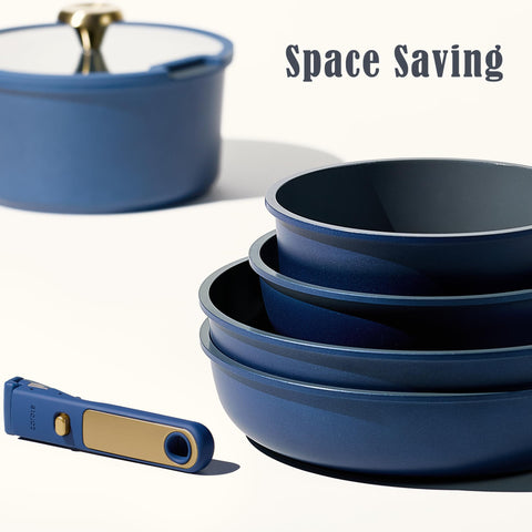 CAROTE detachable-handle-system image demonstrates compact storage solution.
