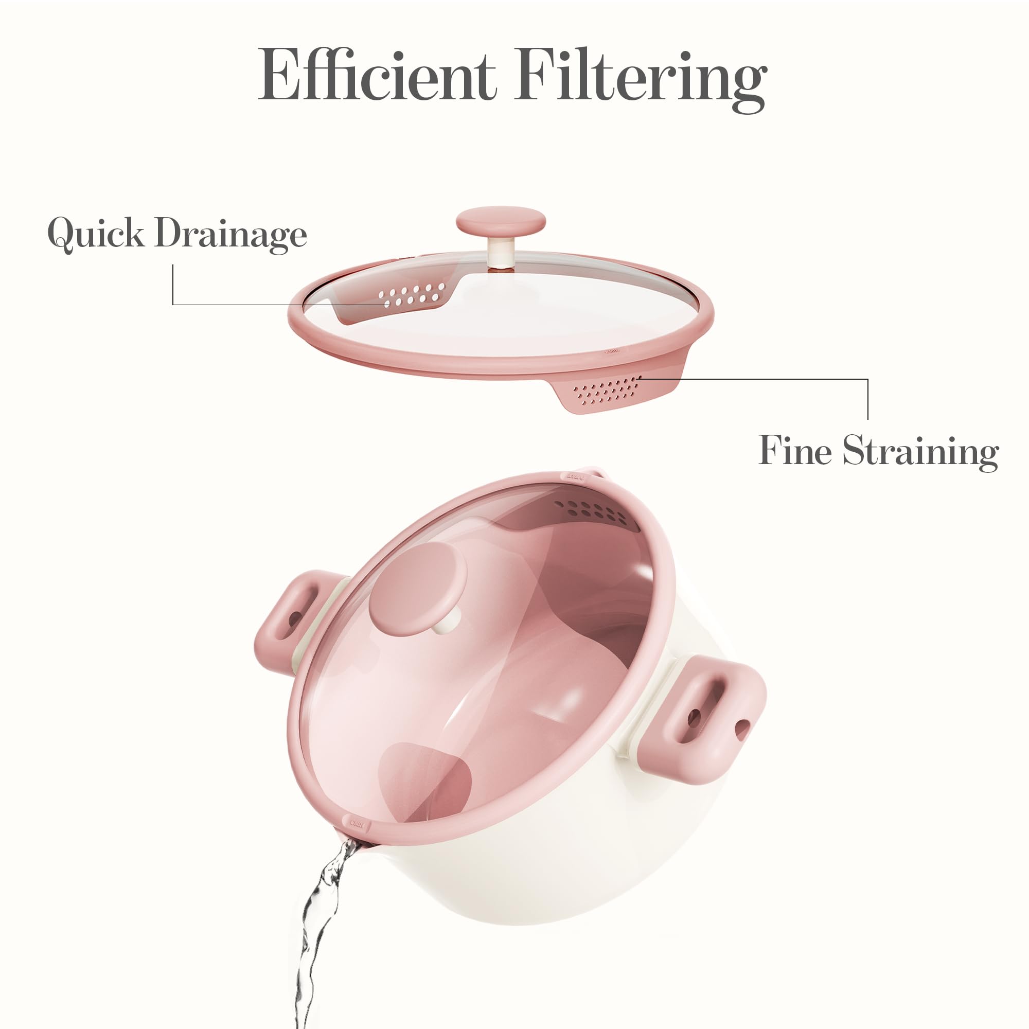 CAROTE die-cast aluminum pot construction for durable daily use