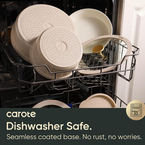 Dishwasher safe and induction ready cookware for busy kitchens.