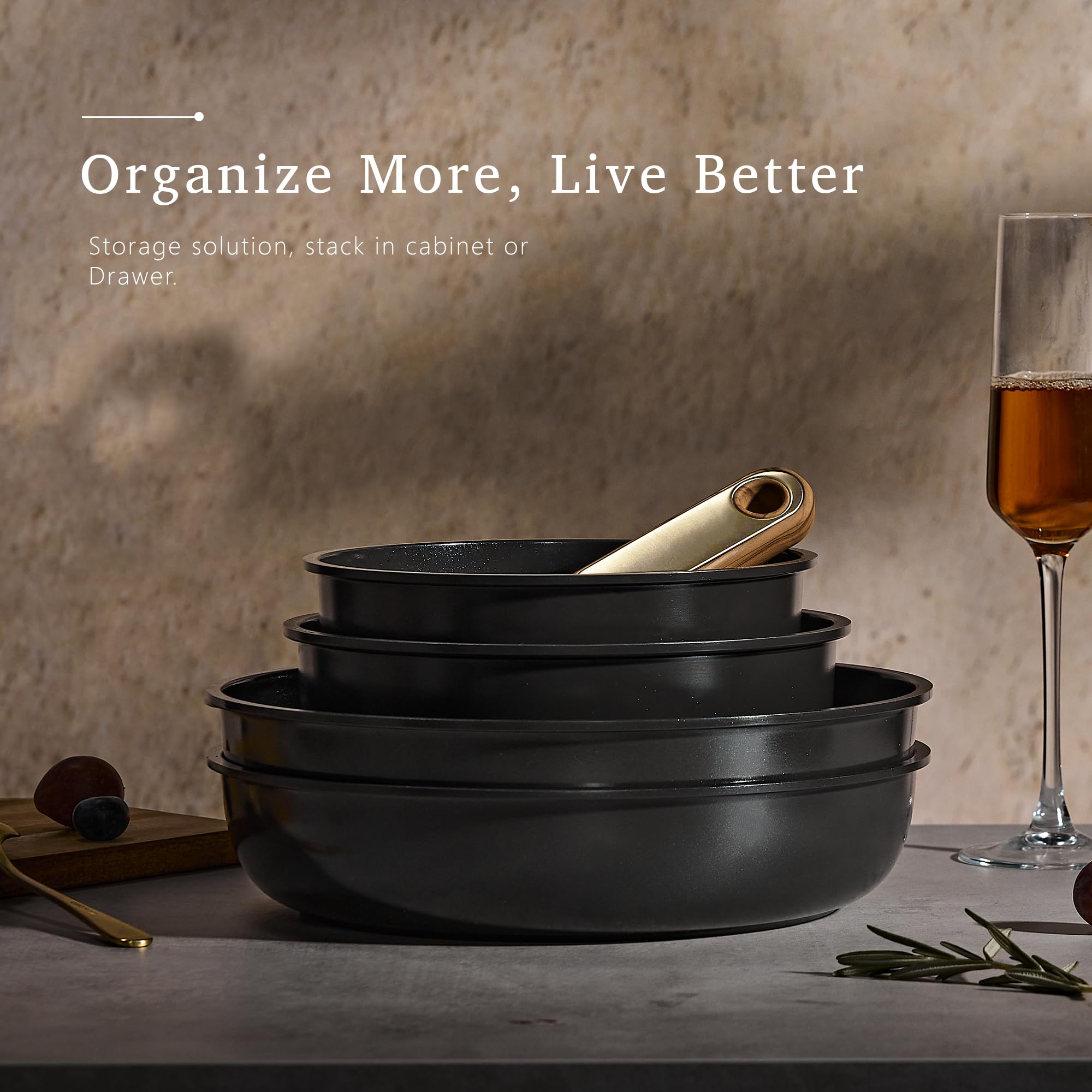 CAROTE dishwasher-safe oven-safe cookware demonstrates versatile, easy cleanup and use.