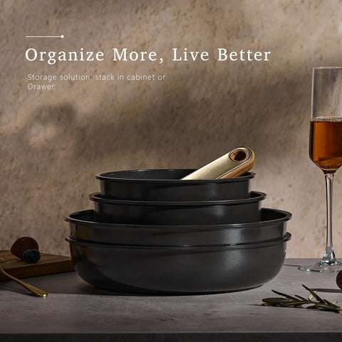 CAROTE dishwasher-safe oven-safe cookware demonstrates versatile, easy cleanup and use.