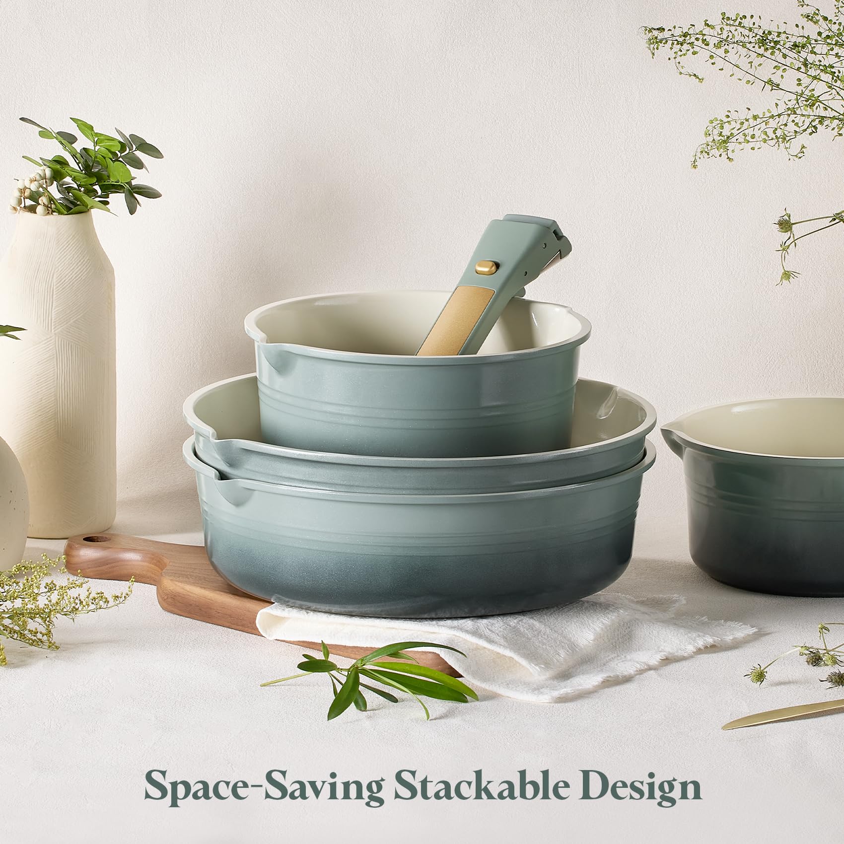 CAROTE dishwasher-safe pots and pans for quick, convenient cleaning