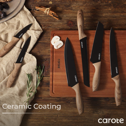 CAROTE knives are dishwasher-safe for easy cleanup.