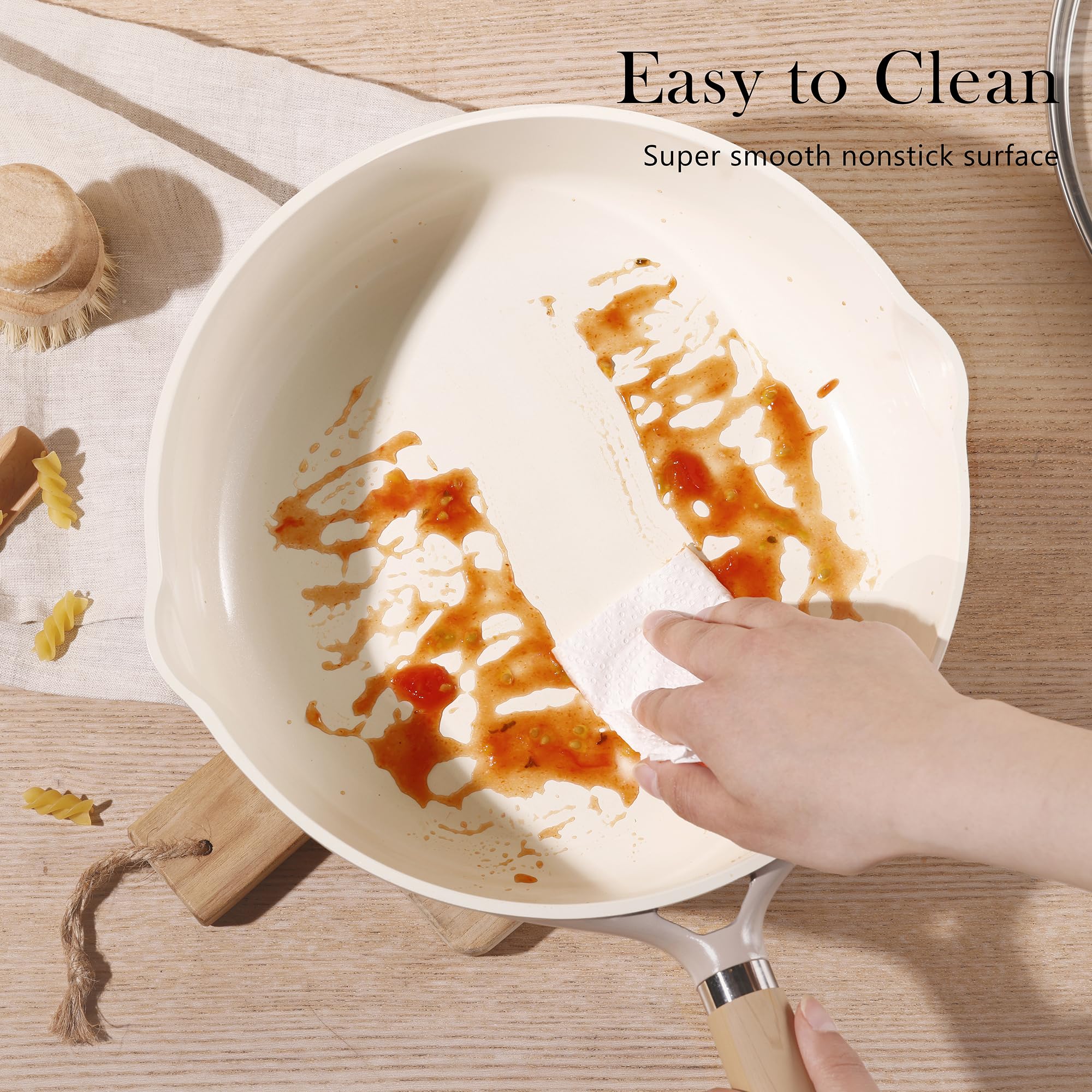 CAROTE durable ceramic pan construction for daily use.