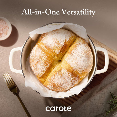 CAROTE all-stovetops compatibility enables use on gas, electric, induction