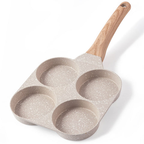CAROTE 4-cup egg pan for quick, even breakfast cooking