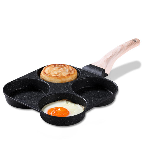 CAROTE egg pan extended bottom heats quickly and evenly.