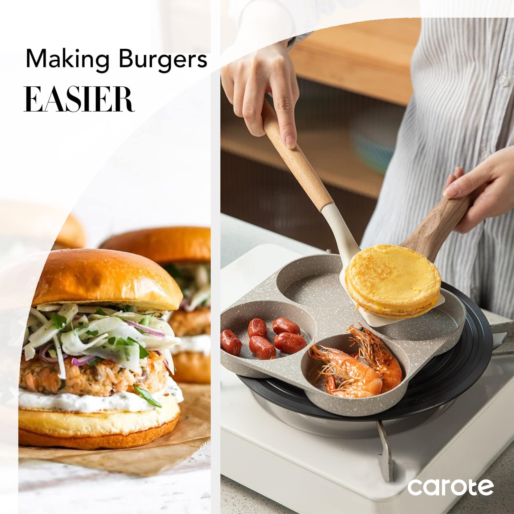 CAROTE omelette and pancake pan enables versatile breakfasts at home