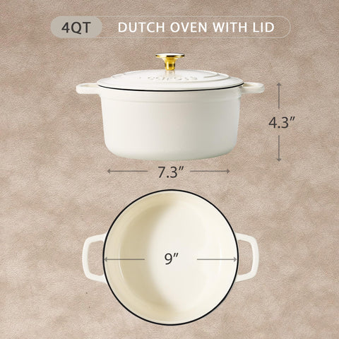 CAROTE lid in cream white traps moisture for juicy braises