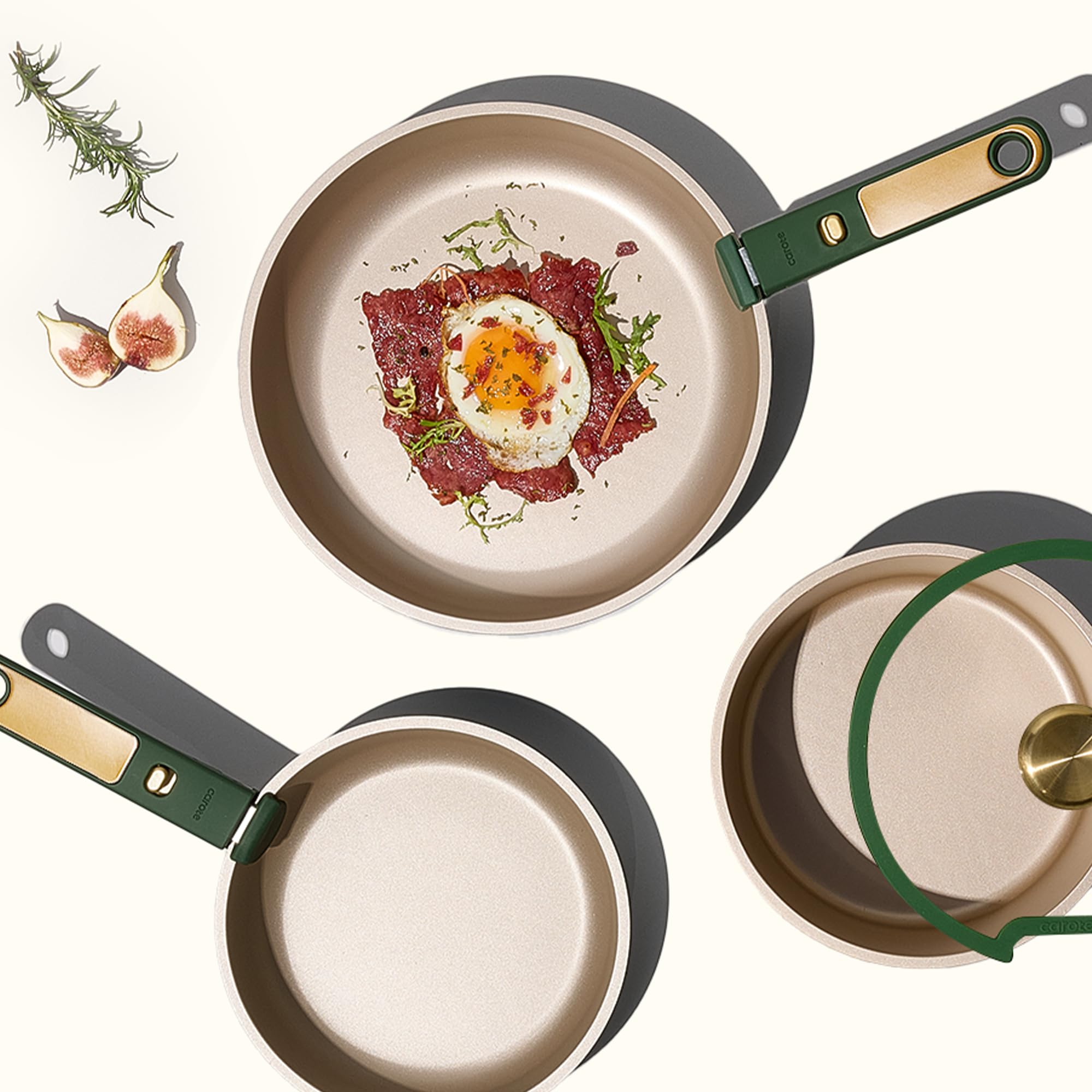CAROTE induction-compatible set ready for all cooktops.