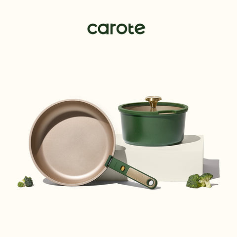 CAROTE 15-piece set with lids and utensils included.