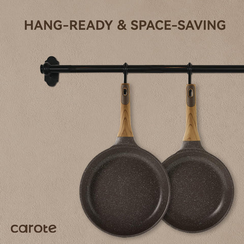 CAROTE induction-compatible base enabling fast, even heat on all stoves.