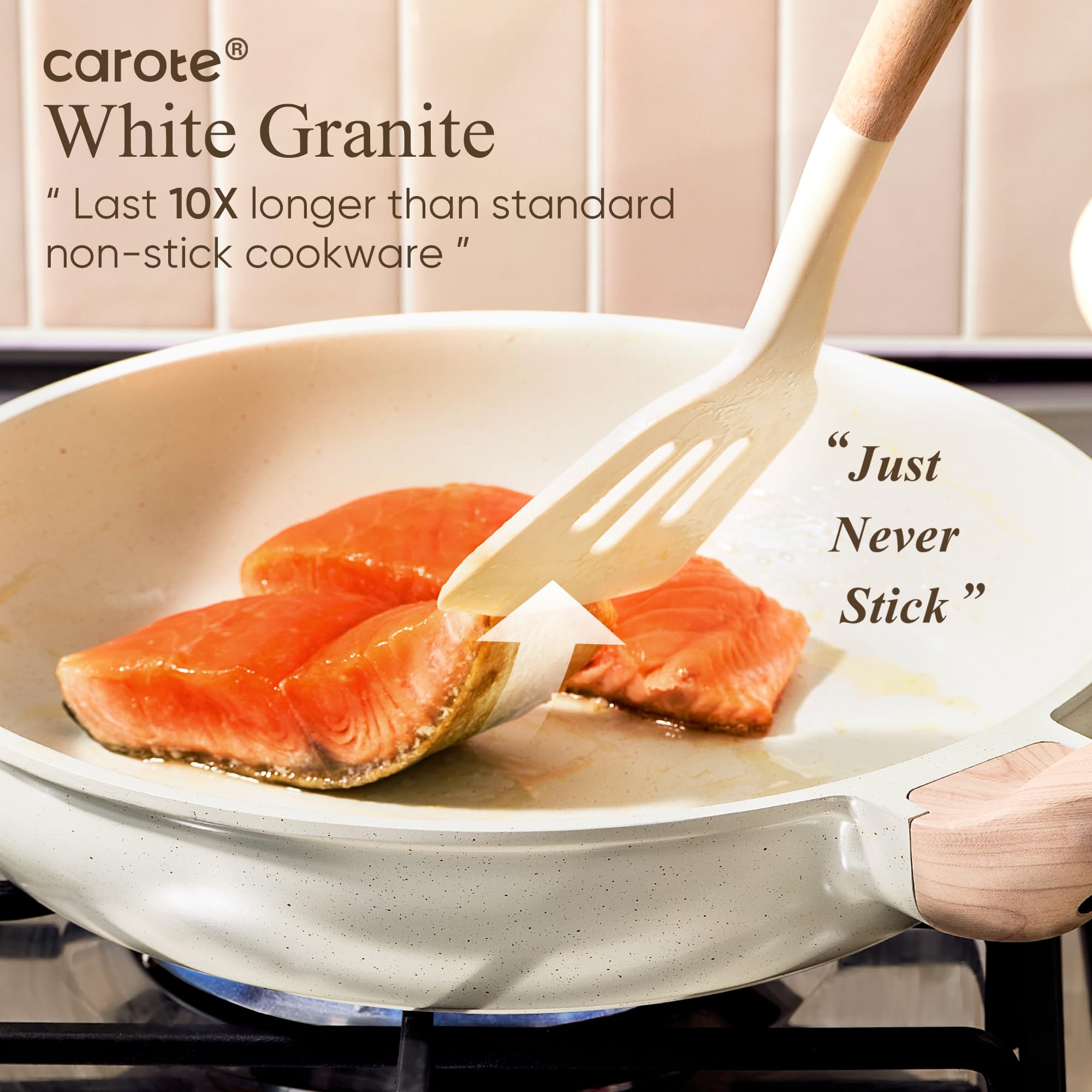 CAROTE induction-compatible base demonstrates even heat across all cooktops