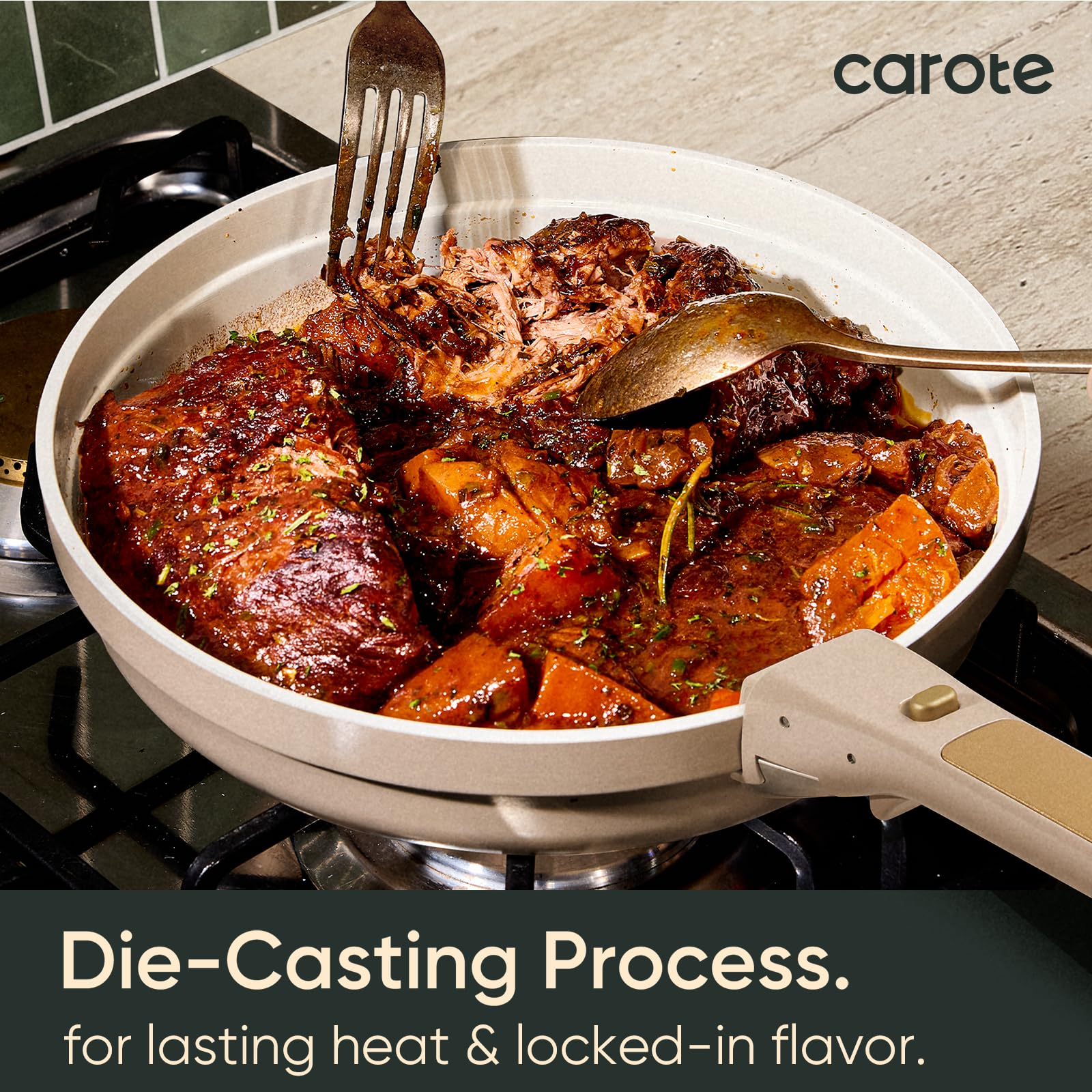 Induction compatible cookware designed for versatile stove use.