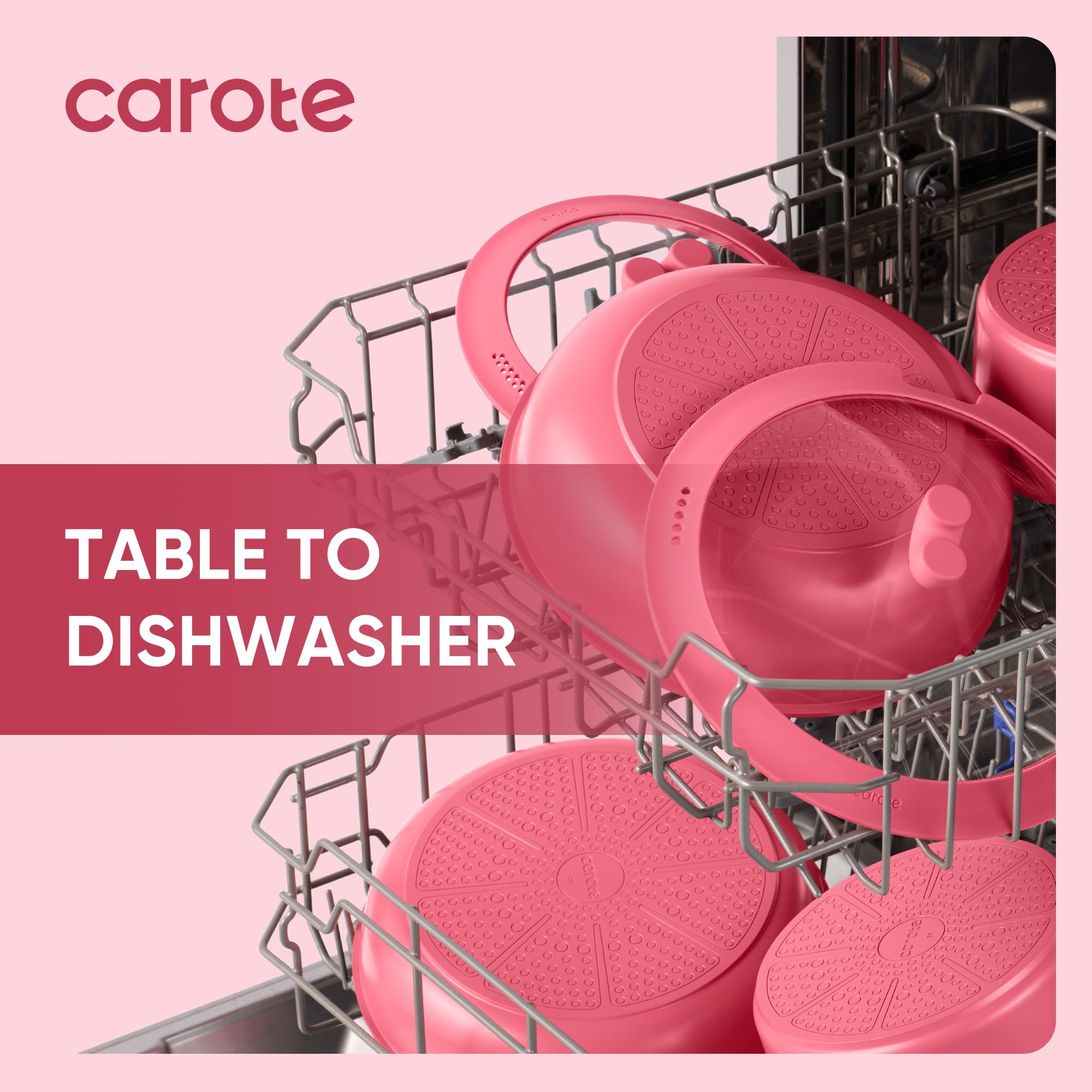 CAROTE induction-compatible cookware for versatile stovetop heating