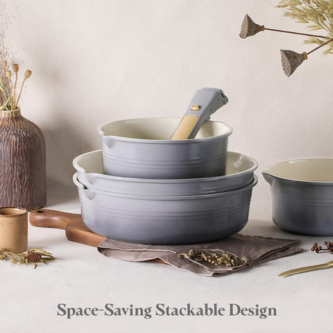 CAROTE induction-compatible cookware shown on induction stovetop