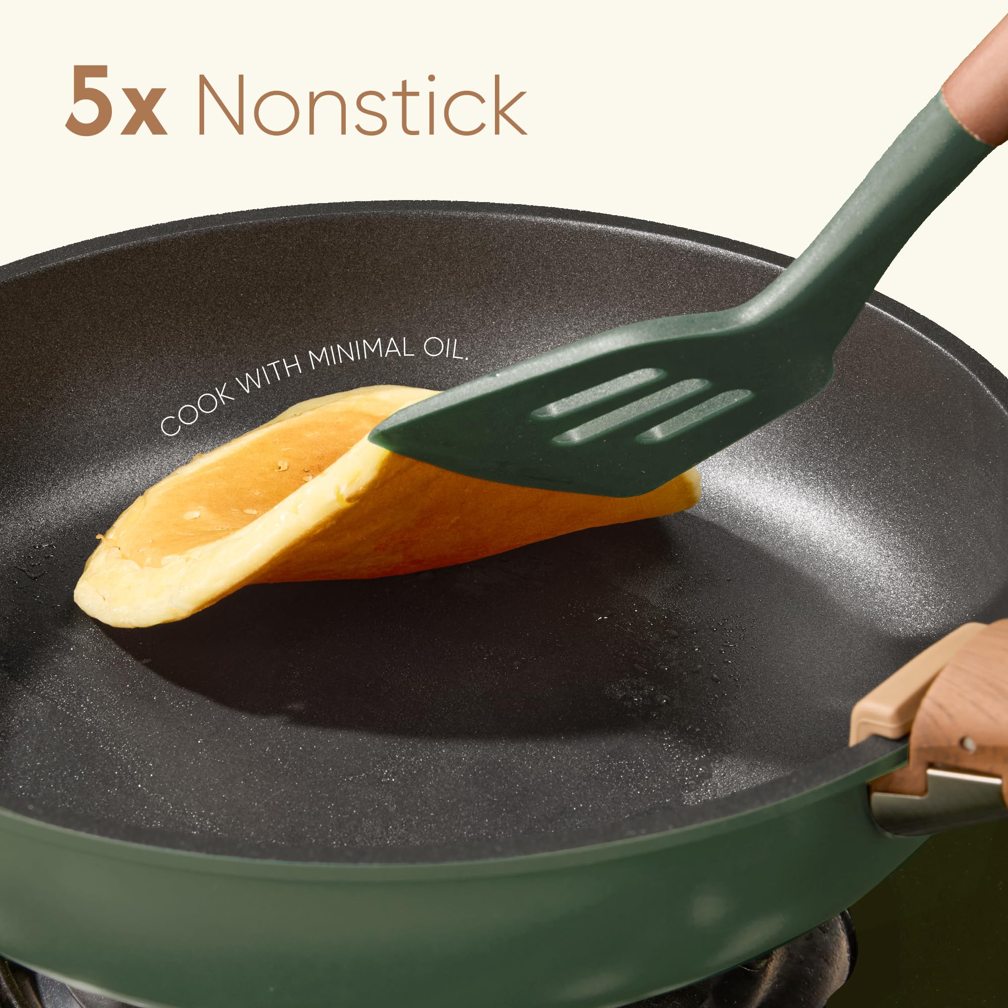 CAROTE induction-ready pots for versatile, even heating.