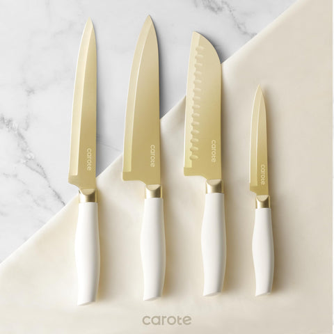 CAROTE gold titanium coating guards and storage for safe organization