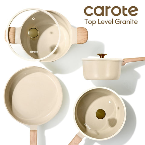 CAROTE ladle — comfortable serving with nonstick convenience.