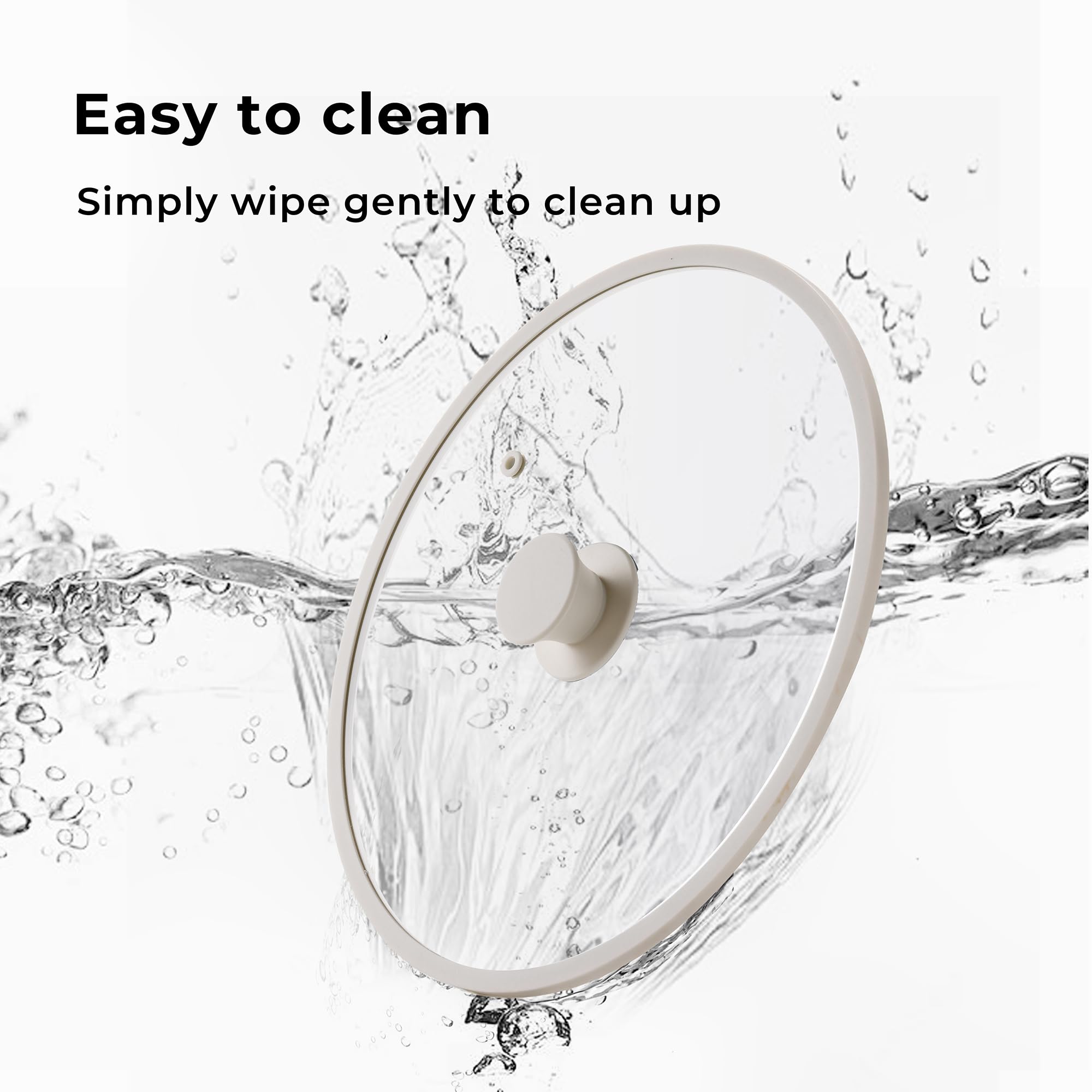 CAROTE low-profile lid stores flat to save space