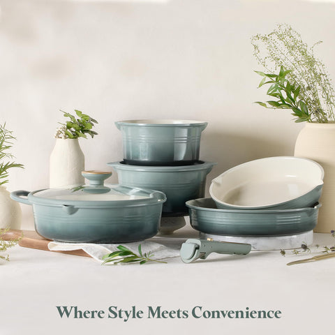 CAROTE nesting-storage promotes compact kitchen organization and space saving