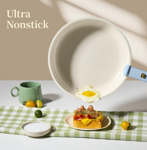 CAROTE nonstick ceramic coating promotes easy food release and quick cleanup