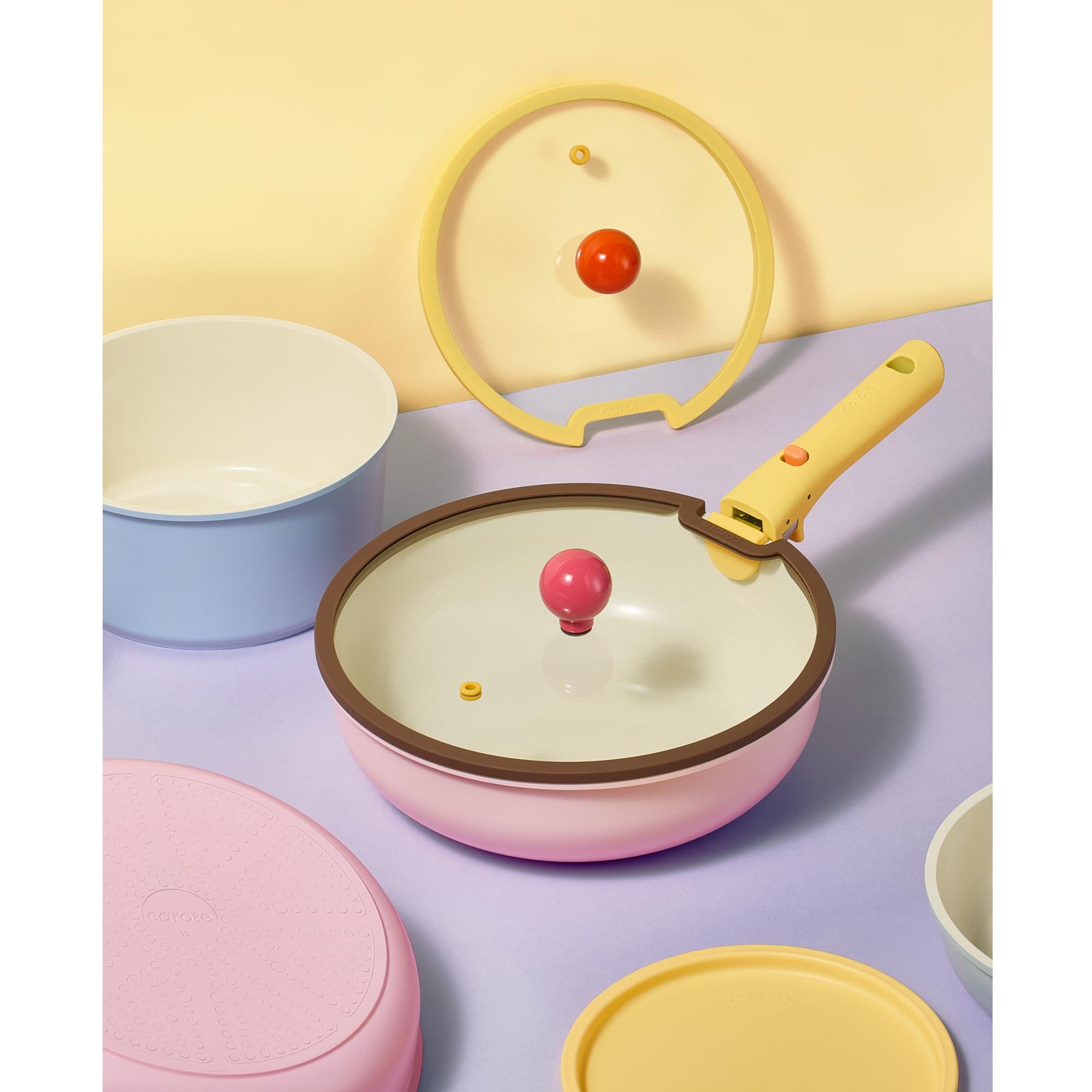 CAROTE nonstick coating cookware for effortless release and simple cleanup
