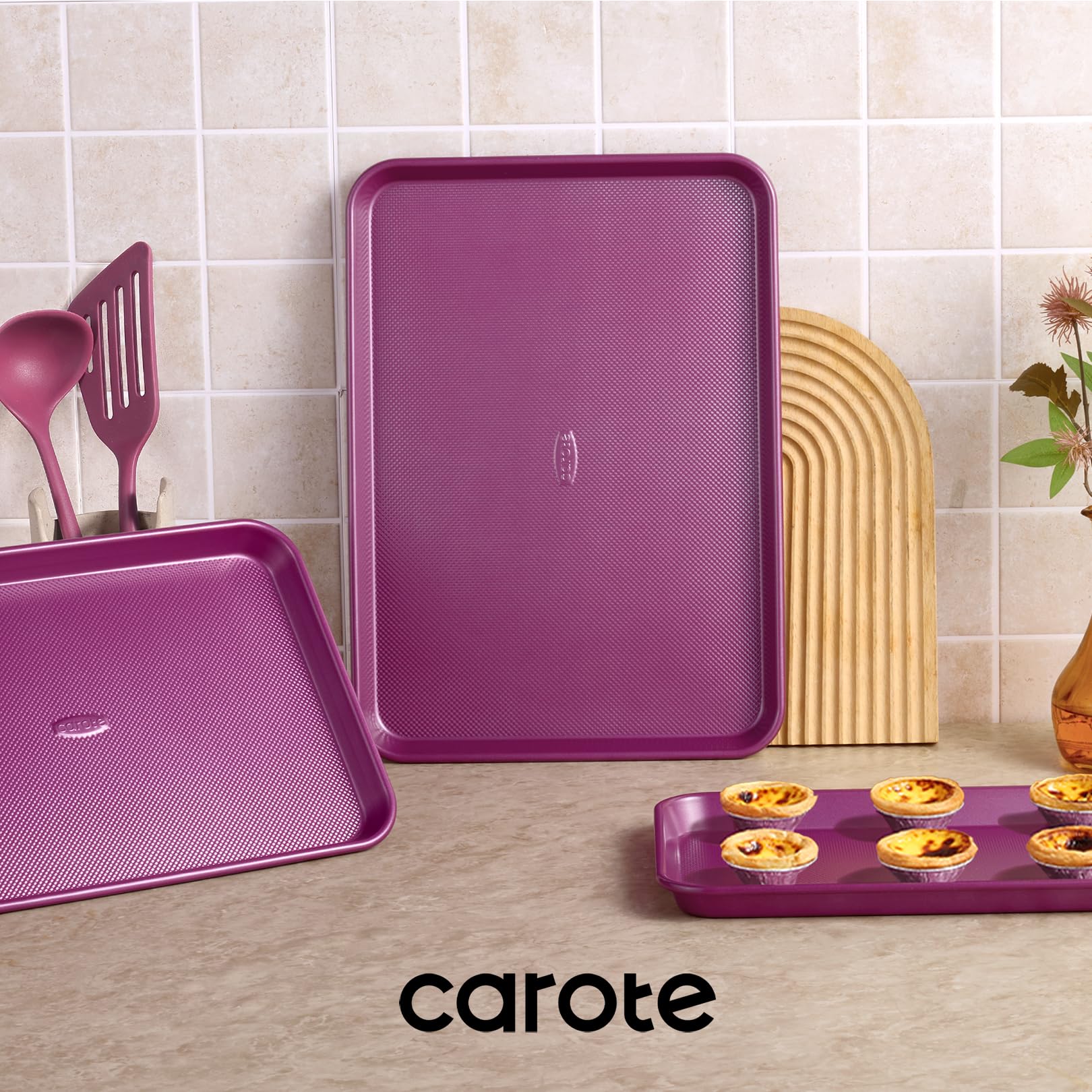 CAROTE oven-safe bakeware ready for daily baking.