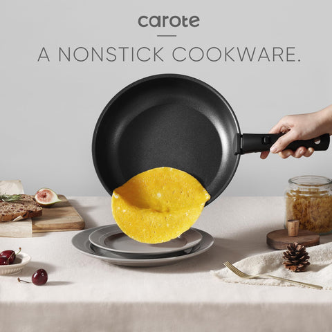 CAROTE oven-safe pots and pans for transitions from stove to oven