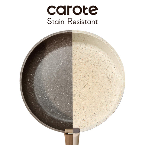 CAROTE oven-safe cookware for transitions from stove to oven
