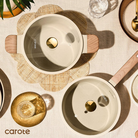 CAROTE packaging and storage case suggests tidy kitchen organization