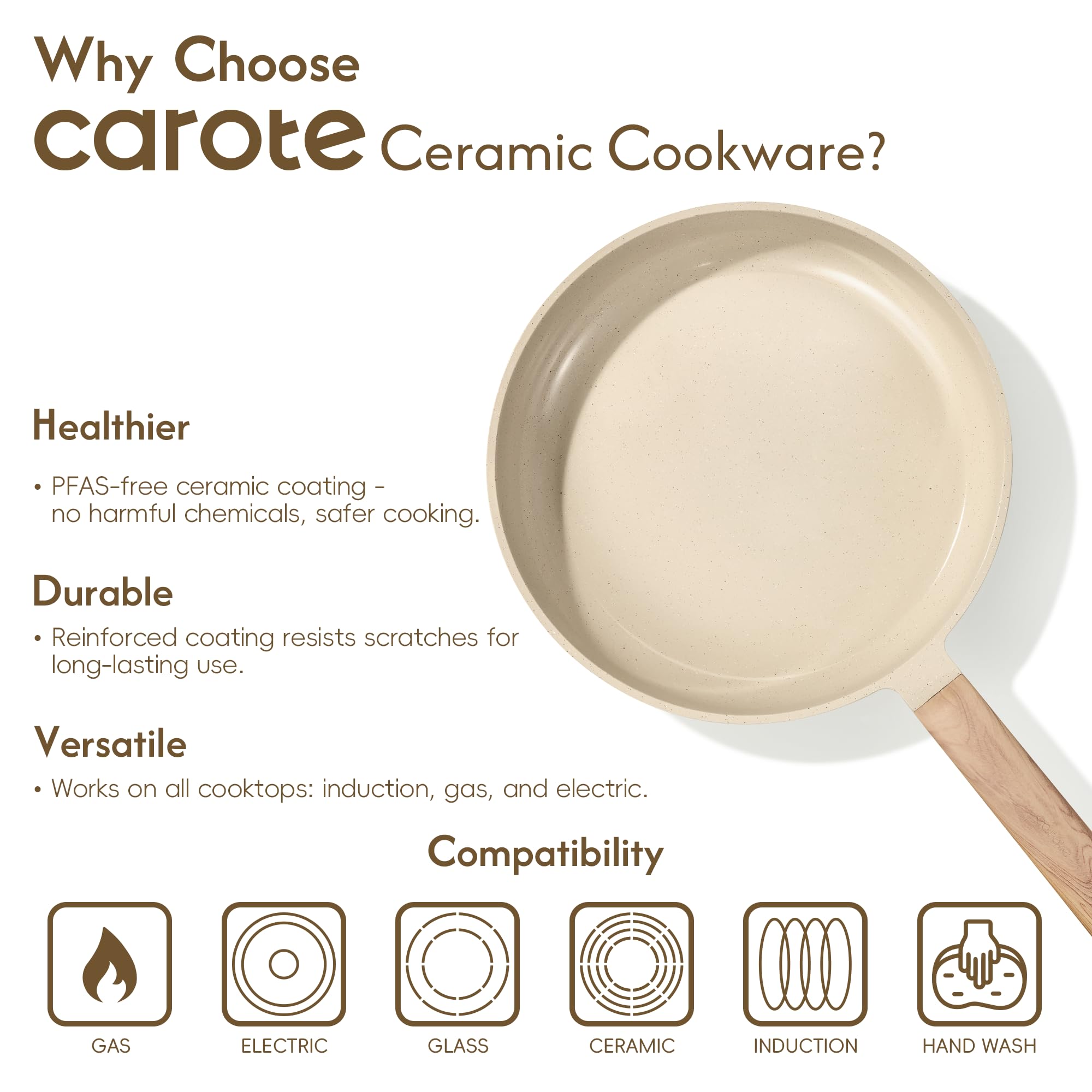 CAROTE pan protectors — protect nonstick finishes during storage.