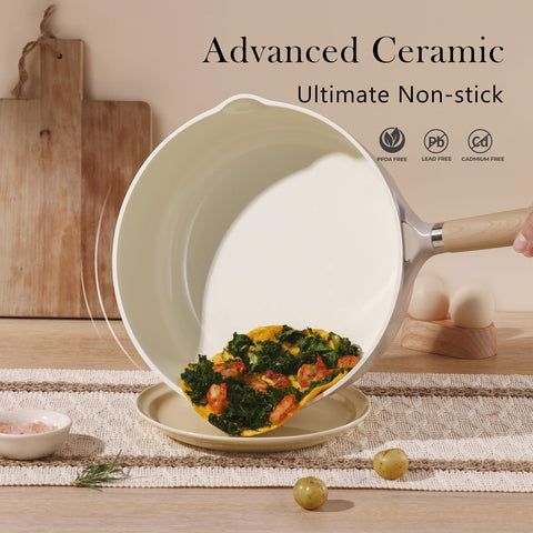 CAROTE PFOA PFAS free coating supports safer cooking experiences.