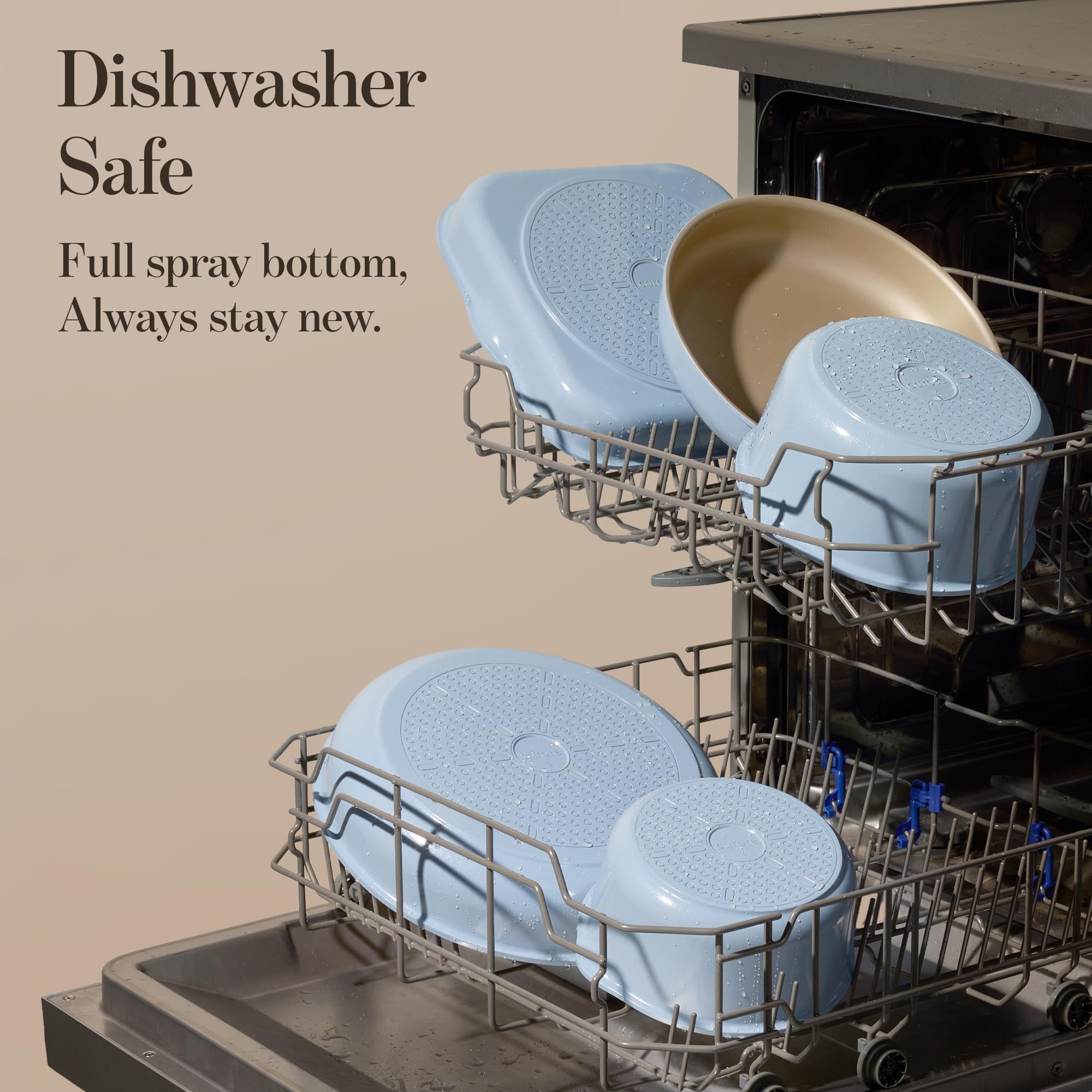 CAROTE pot protector keeps pans safe during storage and transport.