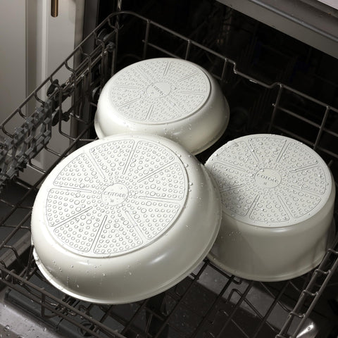 Carote pot protector helps stack and protect cookware during storage