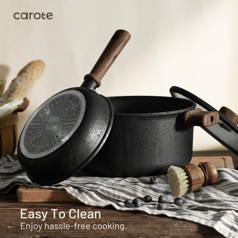Reinforced die-cast aluminum construction in CAROTE pots for durable daily use
