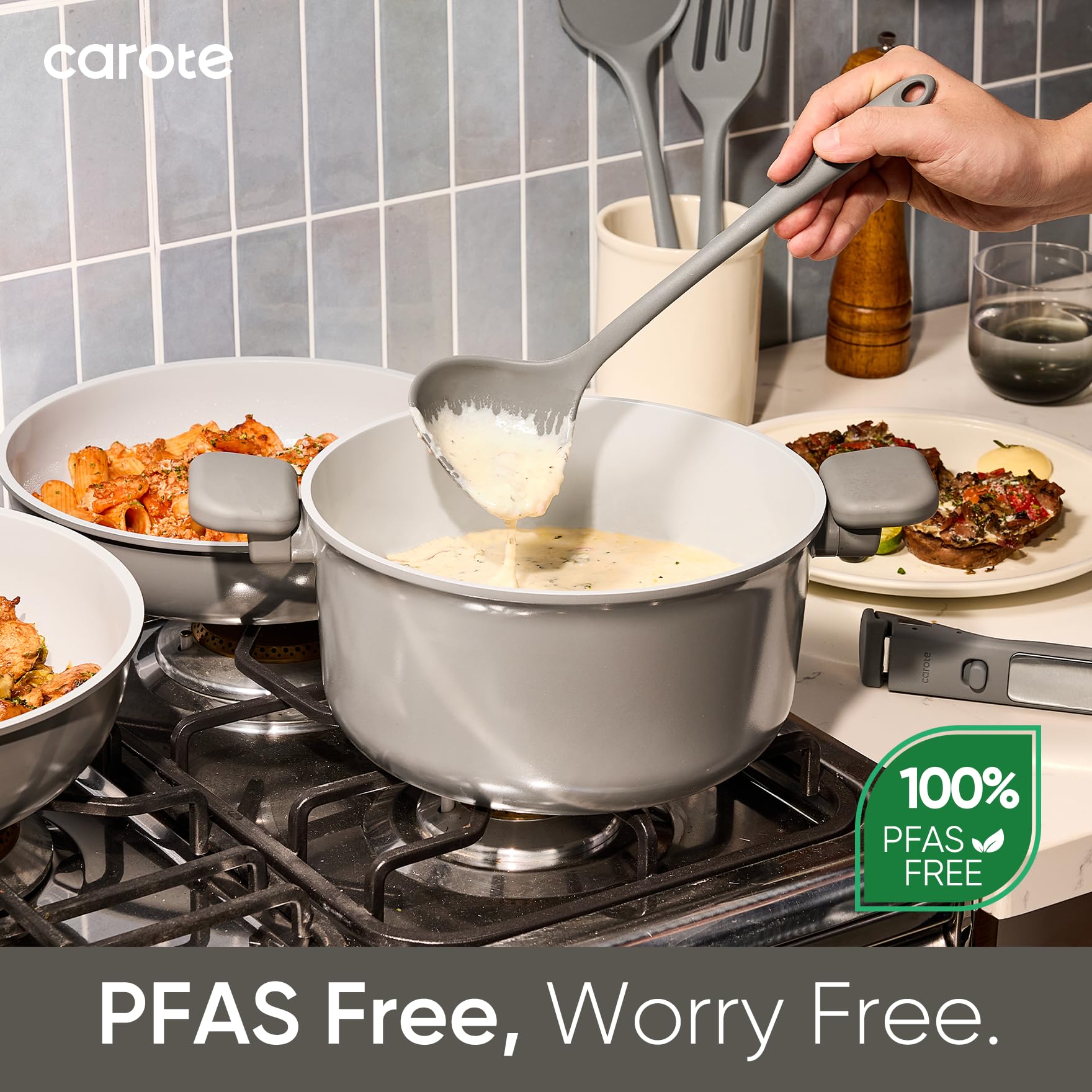 CAROTE RV and camping-friendly set ideal for travel and small kitchens.