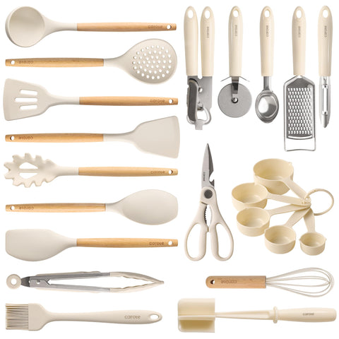 CAROTE silicone spatula ideal for non-stick pans, heat resistant and easy to clean