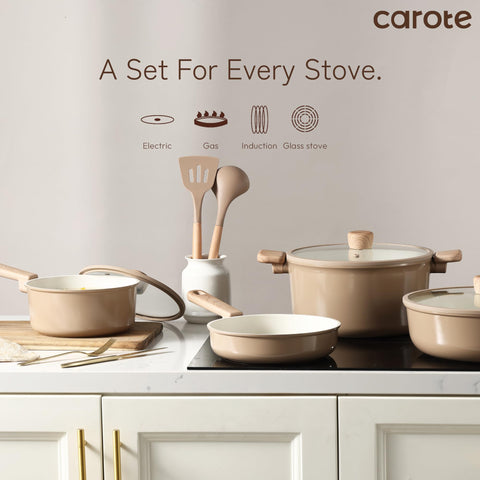 CAROTE slotted spatula for turning and serving safely