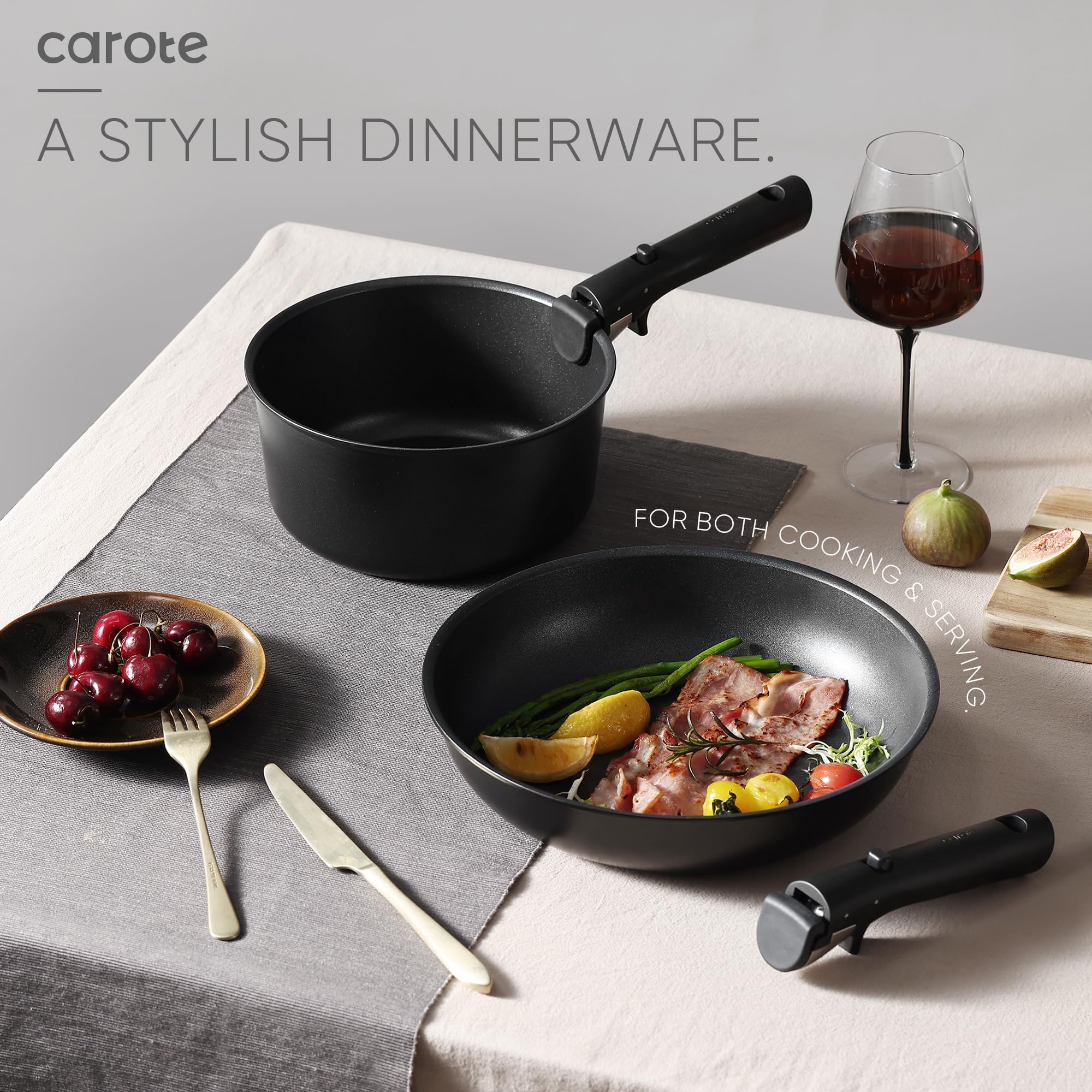 CAROTE space-saving stackable design helps tidy kitchens and RV setups