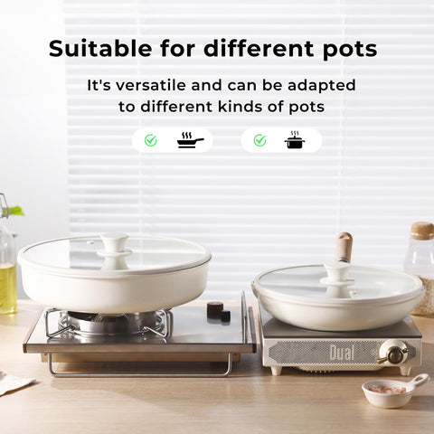 CAROTE steam vent helps prevent boil-overs during simmering