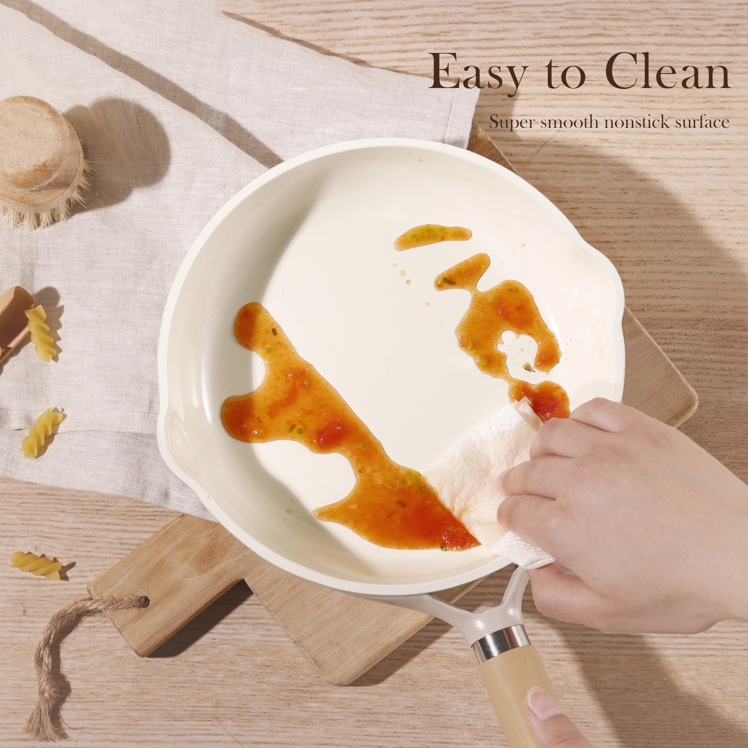 CAROTE taupe finish adds stylish touch to kitchenware