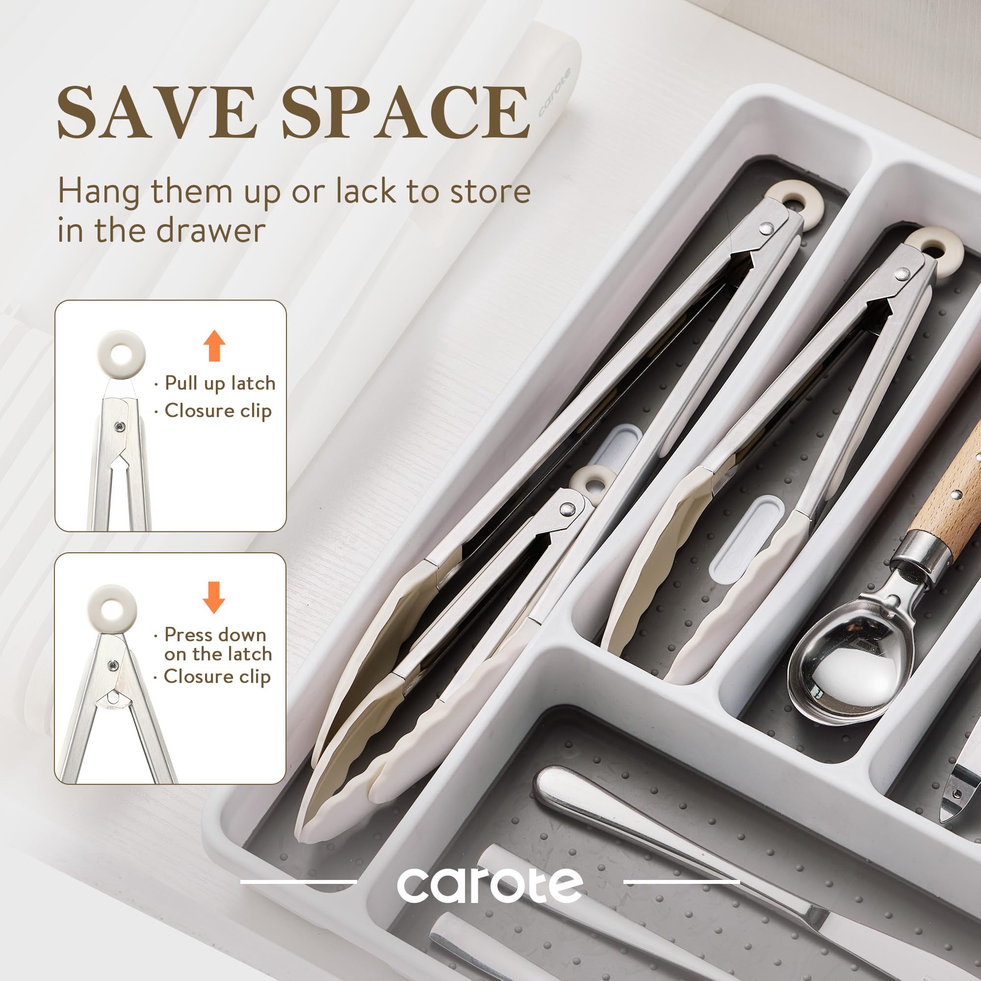 CAROTE dishwasher-safe construction simplifies cleanup after meals