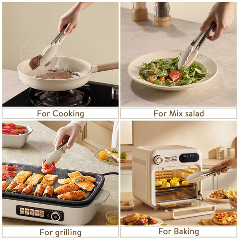 CAROTE easy-pull lock keeps tongs compact for drawer storage